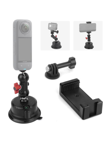 Soporte de Coche Mechrig con Ventosa 360 para Smartphones y GoPro Soporte de Coche Mechrig con Ventosa 360 para Smartphones y GoPro