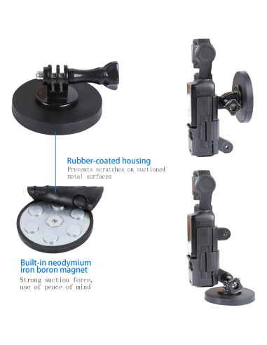 Kit Soporte Ventosa y Magnético DJI Pocket 3 - OP-11