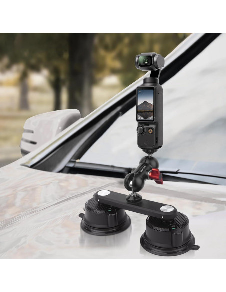 Soporte de Coche Doble Ventosa Mechrig para Teléfono y Cámara Soporte de Coche Doble Ventosa Mechrig para Teléfono y Cámara