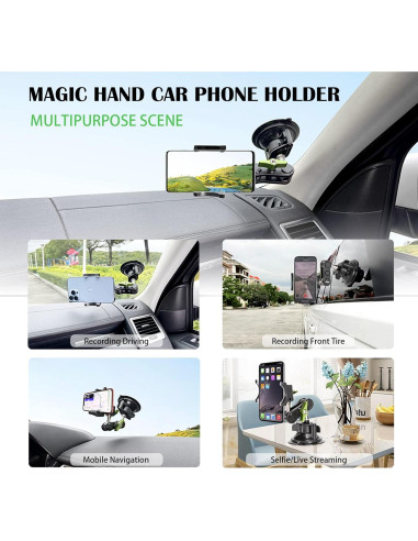 Soporte para Teléfono de Coche Leepiya Universal con Ventosa