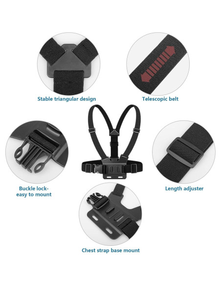 Kit de Montaje 3 en 1 para Teléfono ChromLives - Pecho, Cabeza y Cuello Kit de Montaje 3 en 1 para Teléfono ChromLives - Pecho, Cabeza y Cuello