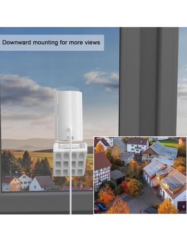 Soporte de Ventana MSAFF para Ring Indoor Cam - Blanco