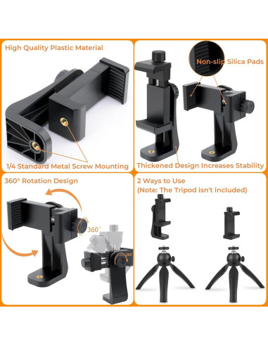 Kit de Soporte para VLOG y POV KUANVE - Arnés Pecho y Cabeza