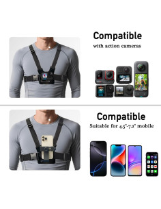 Soporte para Teléfono en el Pecho WLPREOE - Ajustable para iPhone 16 Pro Max y Más 2
