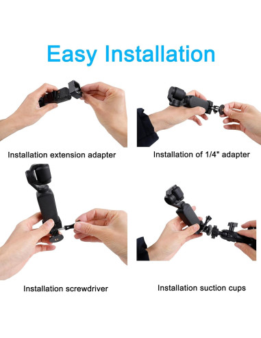 Soporte de Ventosa PellKing para DJI Osmo Pocket 3 - 3KG