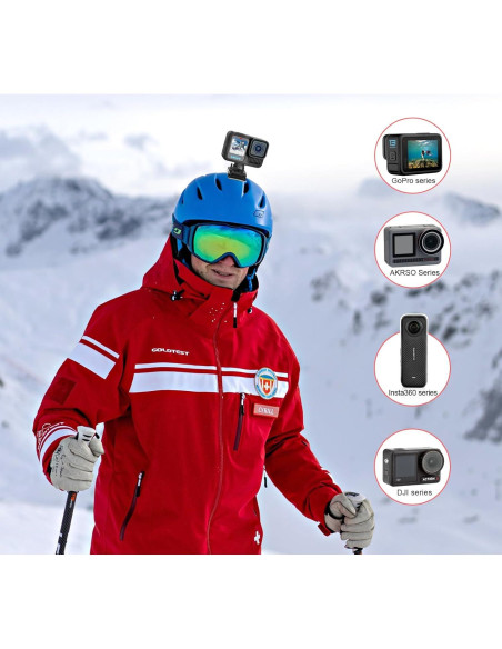 Soporte de Casco Aluminio 360 Forevercam para GoPro Hero Soporte de Casco Aluminio 360 Forevercam para GoPro Hero