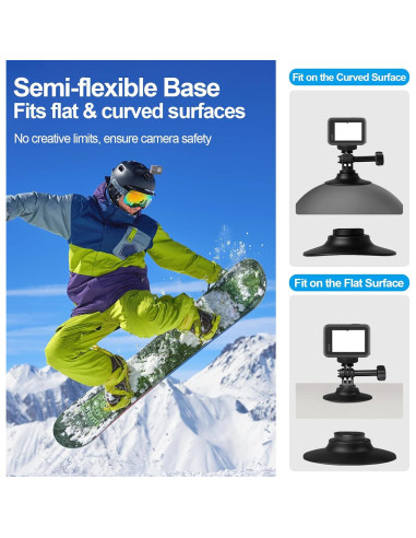 Kit de Montaje Adhesivo Flexible EMART para Cámaras Deportivas