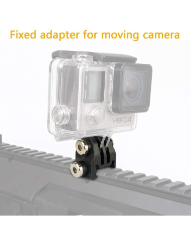 Soportes de riel Picatinny Aoutacc para casco y GoPro