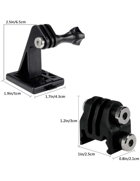 Soportes de riel Picatinny Aoutacc para casco y GoPro Soportes de riel Picatinny Aoutacc para casco y GoPro