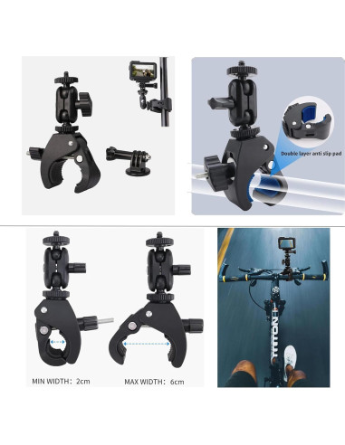 Kit de Accesorios para Gopro Hero 13 12 11 10 9 - Estuche Impermeable, Soporte Flotante y Correas Ajustables