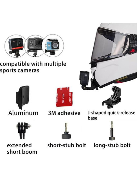 Kit de Montaje de Barbilla SHOEI X-Fifteen Aluminio para GoPro Kit de Montaje de Barbilla SHOEI X-Fifteen Aluminio para GoPro
