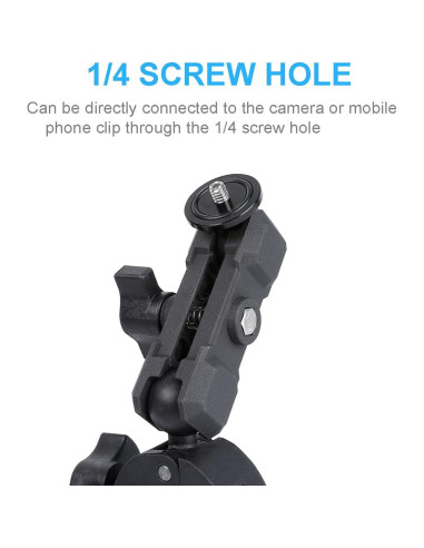 Soporte de cámara PellKing para motocicleta y bicicleta 360