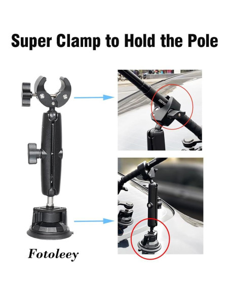 Soporte de Ventosa Triple FT para Coche Insta360 y GoPro Soporte de Ventosa Triple FT para Coche Insta360 y GoPro