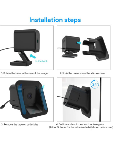 Soporte de Ventana SURVADV para Wyze Cam V3/V4, Inclinación 20