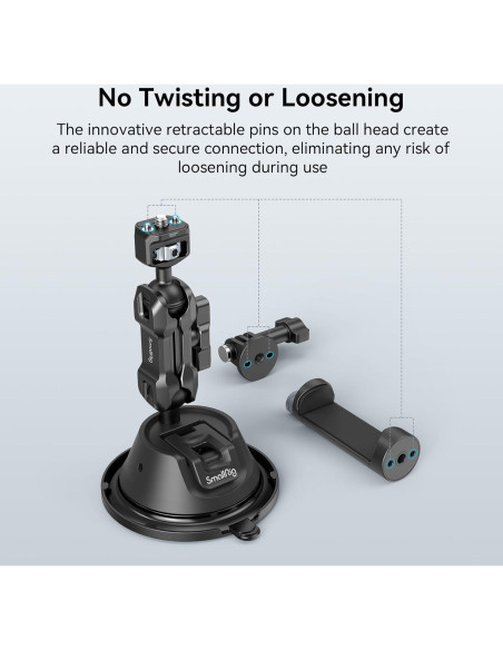 Soporte de Ventosa SMALLRIG para GoPro y Smartphone - 0.5kg Soporte de Ventosa SMALLRIG para GoPro y Smartphone - 0.5kg