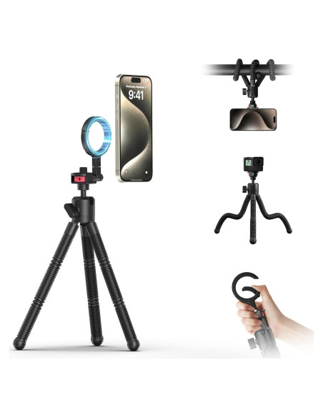 Trípode Flexible Magnético ULANZI MT30 para iPhone y Cámaras Trípode Flexible Magnético ULANZI MT30 para iPhone y Cámaras