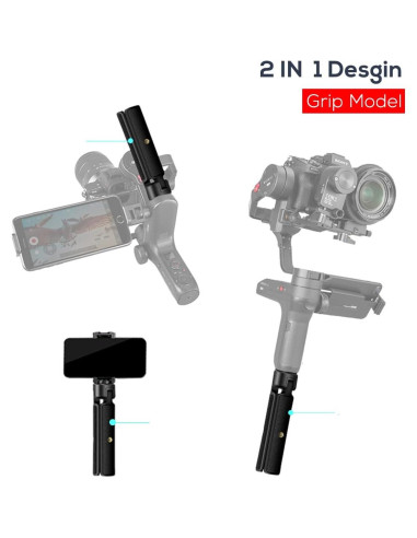 Empuñadura y Trípode 2 en 1 EaxanPic para Gimbals y DSLR