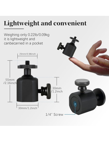 Cabezal de bola mini universal Folgtek FTXJPJ 360 4.5 kg