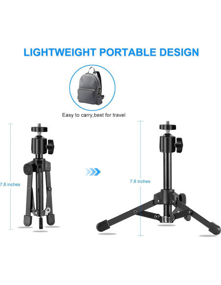 Soporte de Proyector Mini JCWINY - Trípode Ajustable 15.95-17.78 cm Soporte de Proyector Mini JCWINY - Trípode Ajustable 15.95-17.78 cm