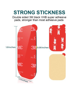 Almohadillas Adhesivas 3M VHB APPS2Car para Soporte de Teléfono 2