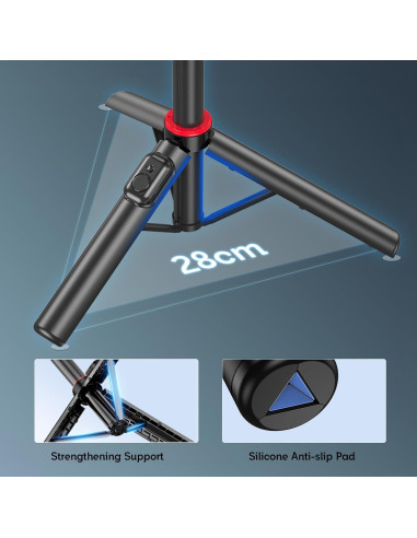 Trípode para Selfie RISEOFLE 129.5 cm con Control Remoto