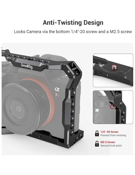 Jaula Ligera SmallRig 2918 para Cámara Sony A7 III / A7R III / A9 Jaula Ligera SmallRig 2918 para Cámara Sony A7 III / A7R III / A9