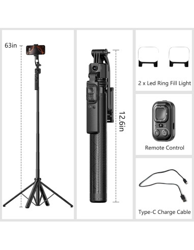 Trípode DMYWB con Seguimiento Facial Automático 360 para iPhone
