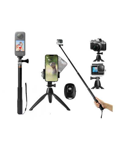 Palo de Selfie Extensible 88.9 cm NEWYIHOKJ con Trípode y Control Remoto