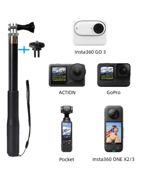 Palo de Selfie Extensible 88.9 cm NEWYIHOKJ con Trípode y Control Remoto Palo de Selfie Extensible 88.9 cm NEWYIHOKJ con Trípode y Control Remoto