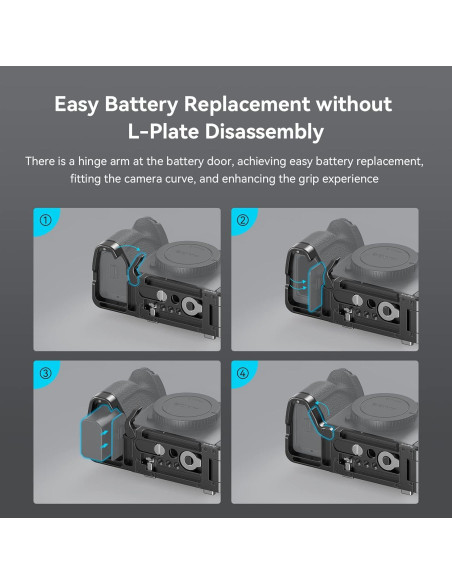 Soporte L Plegable SmallRig 3984 para Sony Alpha 7R V/IV/S III Soporte L Plegable SmallRig 3984 para Sony Alpha 7R V/IV/S III