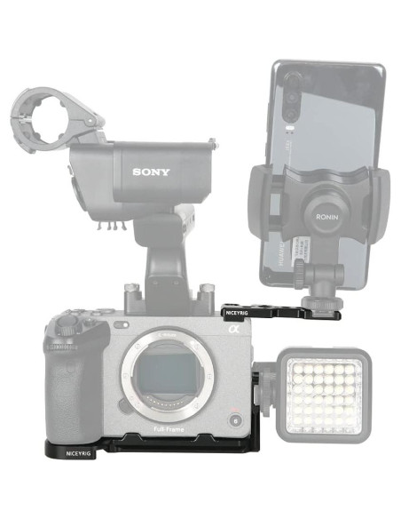 Placa En L Niceyrig 445 para Sony FX3 FX30 - Kit de Montaje Placa En L Niceyrig 445 para Sony FX3 FX30 - Kit de Montaje