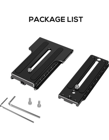 Placa de Liberación Rápida en L Aluminio EaxanPic para DJI Ronin RS2 RSC2 Zhiyun Weebill-S