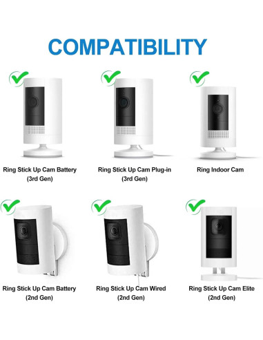 Soporte de Pared Ajustable StartVision para Arlo y Ring - 2 Piezas