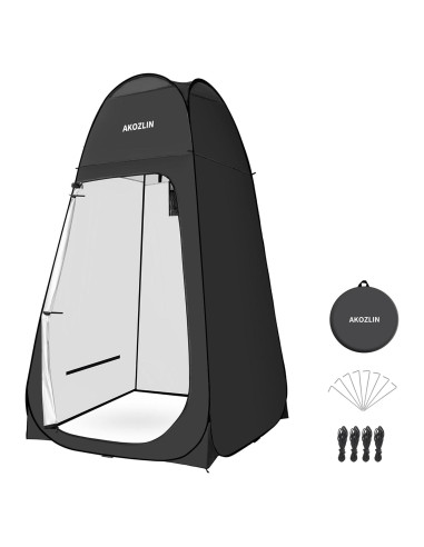 Carpa de Ducha Portátil AKOZLIN 1.88m Pop Up Impermeable