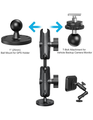 Soporte de Bola Kewirya para Localizador de Peces y GPS 26.16 cm