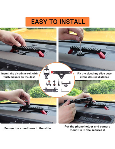 Soporte para Teléfono Ajustable JHD-TOGO para Ford Bronco 2021-2024