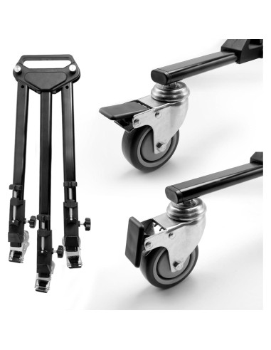 Ruedas Dolly Ajustables LimoStudio para Trípode - 4.46 kg