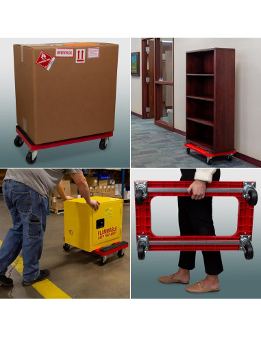 Carro de Muebles Akro-Mils RMD3018RC4PAR 1200 kg 76.2x45.72 cm Rojo