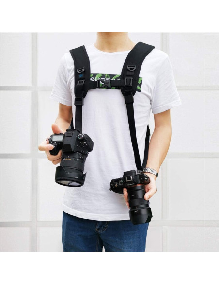 Correa de Hombro PULUZ para Doble Cámara DSLR SLR 16kg Correa de Hombro PULUZ para Doble Cámara DSLR SLR 16kg