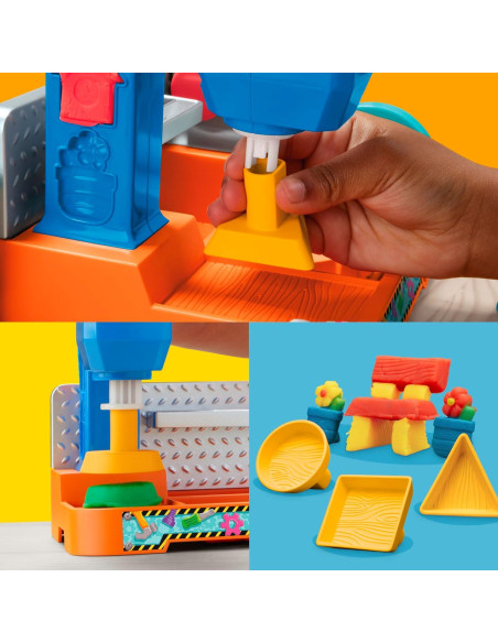 Play-Doh Banco de Herramientas con Sellos y Sierra 5 Colores Play-Doh Banco de Herramientas con Sellos y Sierra 5 Colores