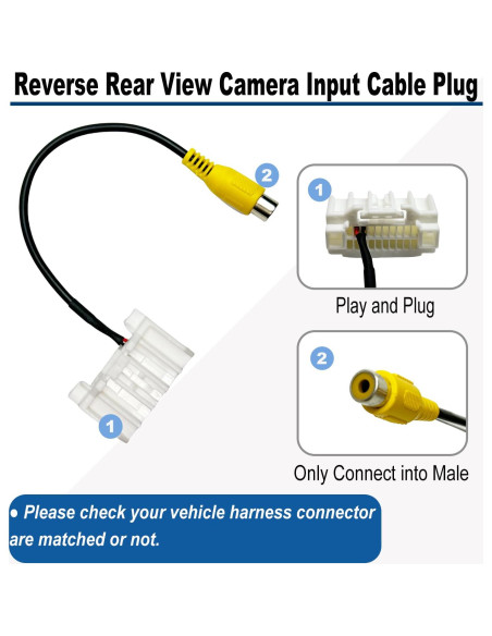 Adaptador RCA para cámara de respaldo Jeep Dodge Chrysler 2007-2019 Adaptador RCA para cámara de respaldo Jeep Dodge Chrysler 2007-2019