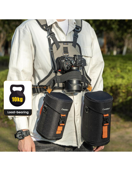 Cinturón y Arnés Profesional Cwatcun para Cámara DSLR - 10 Puntos de Acceso Cinturón y Arnés Profesional Cwatcun para Cámara DSLR - 10 Puntos de Acceso