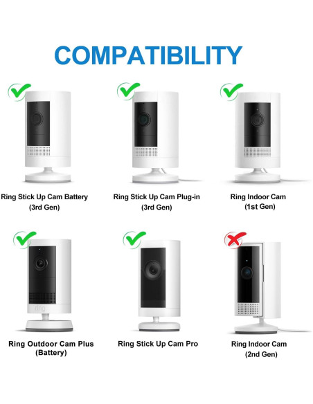 Soporte Adhesivo de Pared para Cámara Ring Stick Up Cam - 2 Pack Soporte Adhesivo de Pared para Cámara Ring Stick Up Cam - 2 Pack