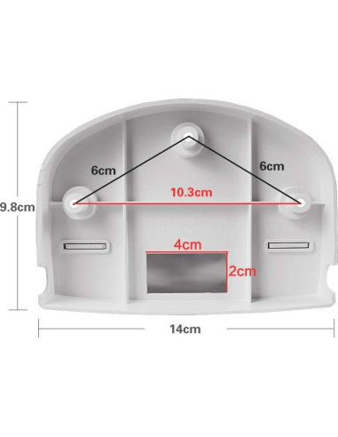 Soporte Universal para Cámara Domo CCTV Hikvision L-Mount02