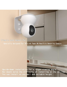 Soporte de Pared de Aluminio Zwolf para Cámara TP-Link Tapo C210 C200 - Paquete de 2 2