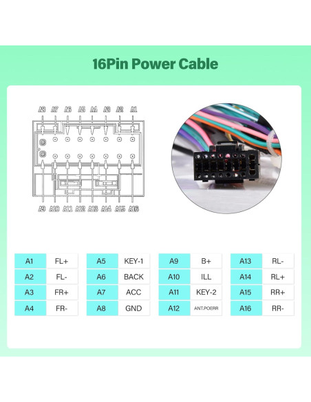Conector de Arnés de Cableado NHOPEEW para Toyota 16 PIN Conector de Arnés de Cableado NHOPEEW para Toyota 16 PIN