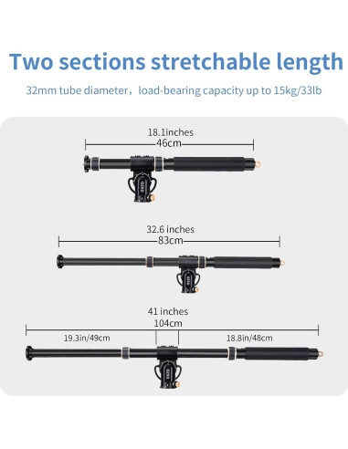 Brazo de Extensión de Trípode QZSD YT03 104cm Aluminio 15kg