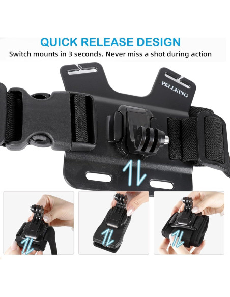Kit de Accesorios para Cámara Insta360 X5 X4 X3 X2 - Arnés, Correas y Adaptador Kit de Accesorios para Cámara Insta360 X5 X4 X3 X2 - Arnés, Correas y Adaptador