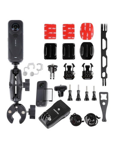 Kit de Montaje PellKing para Insta360 X5/X4 - Manillar y Casco