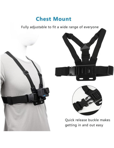 Juego de Accesorios 4 en 1 WelMount para Cámaras de Acción